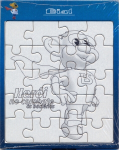 Puzzle économique pour publicité sur mesure 20 pièces avec encadrement 12x15cm.